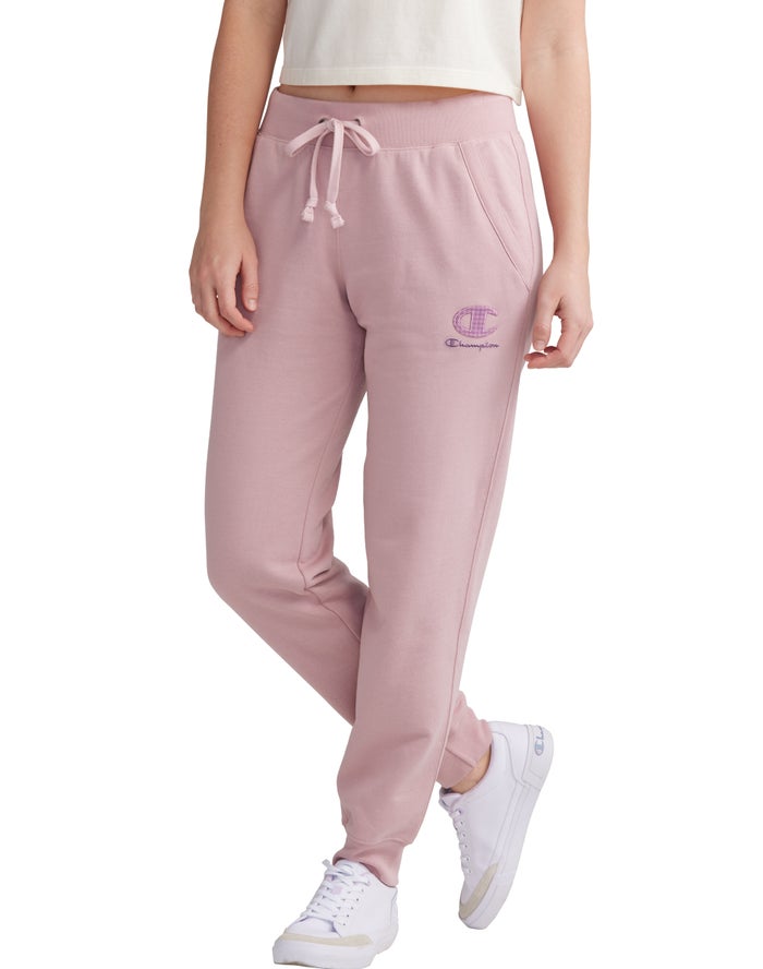 Champion Joggingbroek Dames - Beige - Powerblend Fleece ( 429630-HPL )